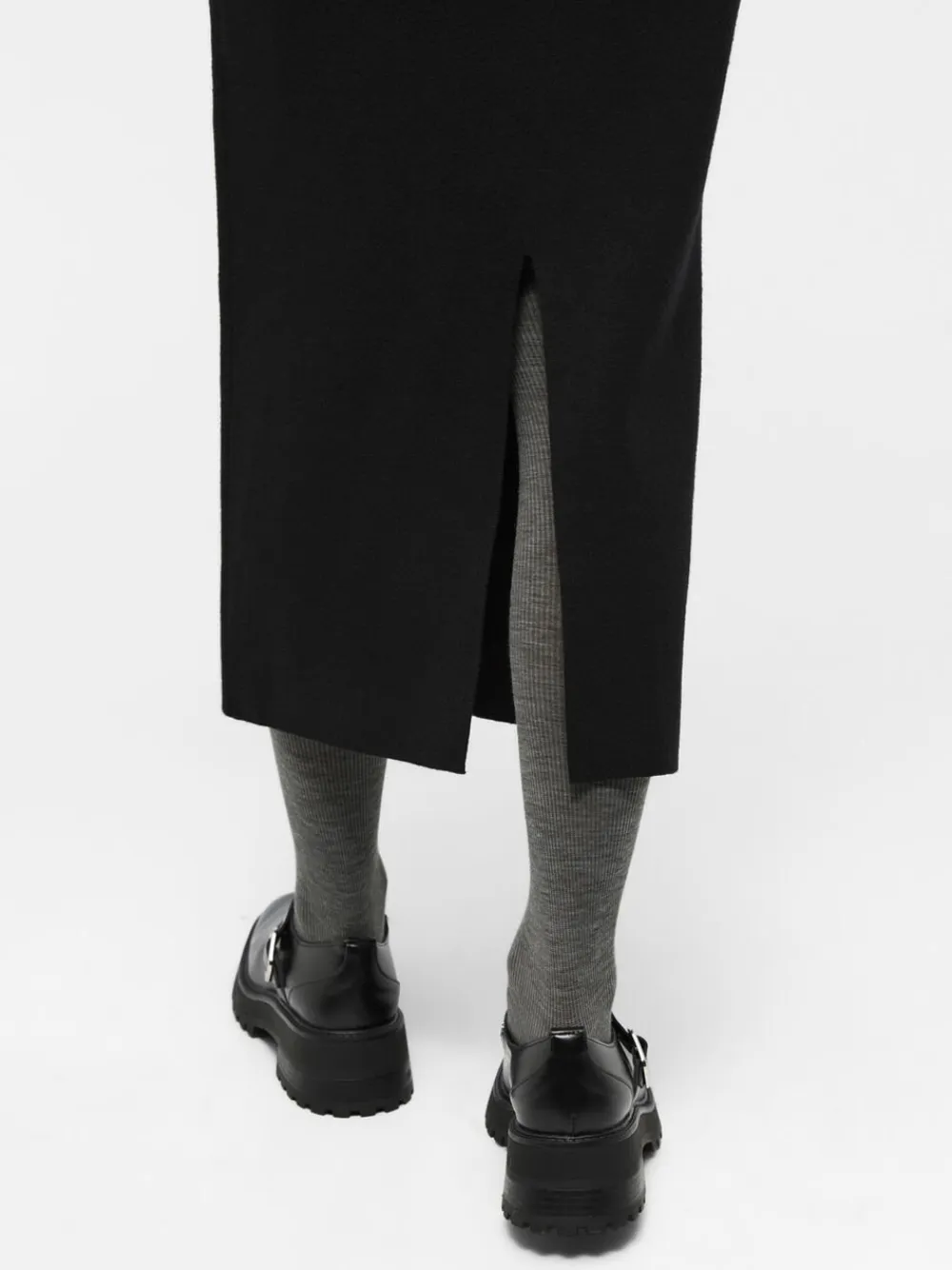 Object OBJREYNARD HW KNIT SKIRT NOOS Black New