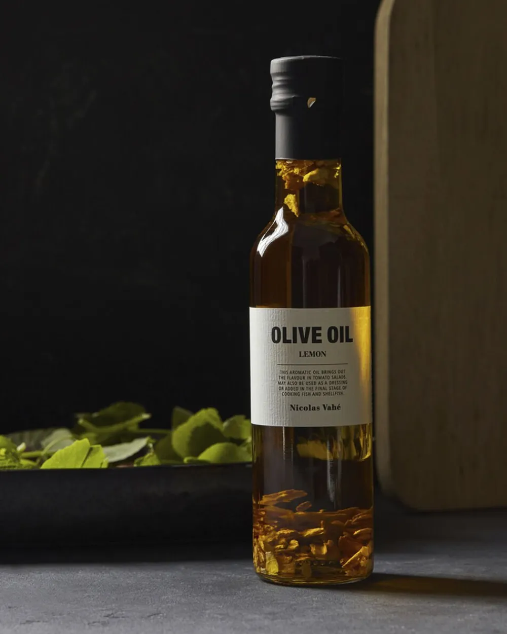 Nicolas Vahé Olivenolie 99,5% med citronskal og citronaroma, 25 cl.