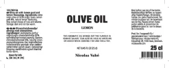 Nicolas Vahé Olivenolie 99,5% med citronskal og citronaroma, 25 cl.