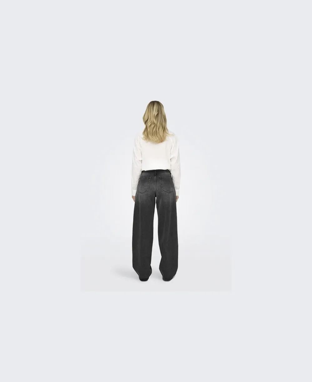 ONLY ONLGIANNA MW STRAIGHT DOT980 DNM Washed black Online