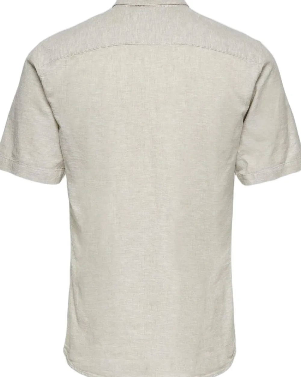 Only & Sons ONSCAIDEN LIFE SS SOLID LINEN SHIRT Chinchilla New