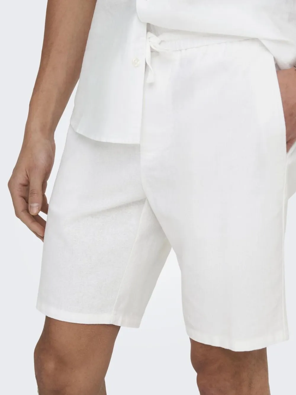 ONSLINUS 0007 COT LIN SHORTS NOOS>Only & Sons Outlet