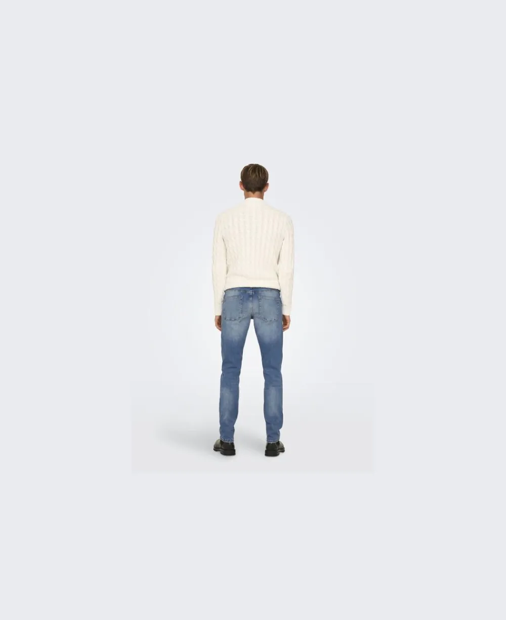 Only & Sons ONSWEFT REGULAR LMB 8264 AZG DNM NO Light medium blue denim Best