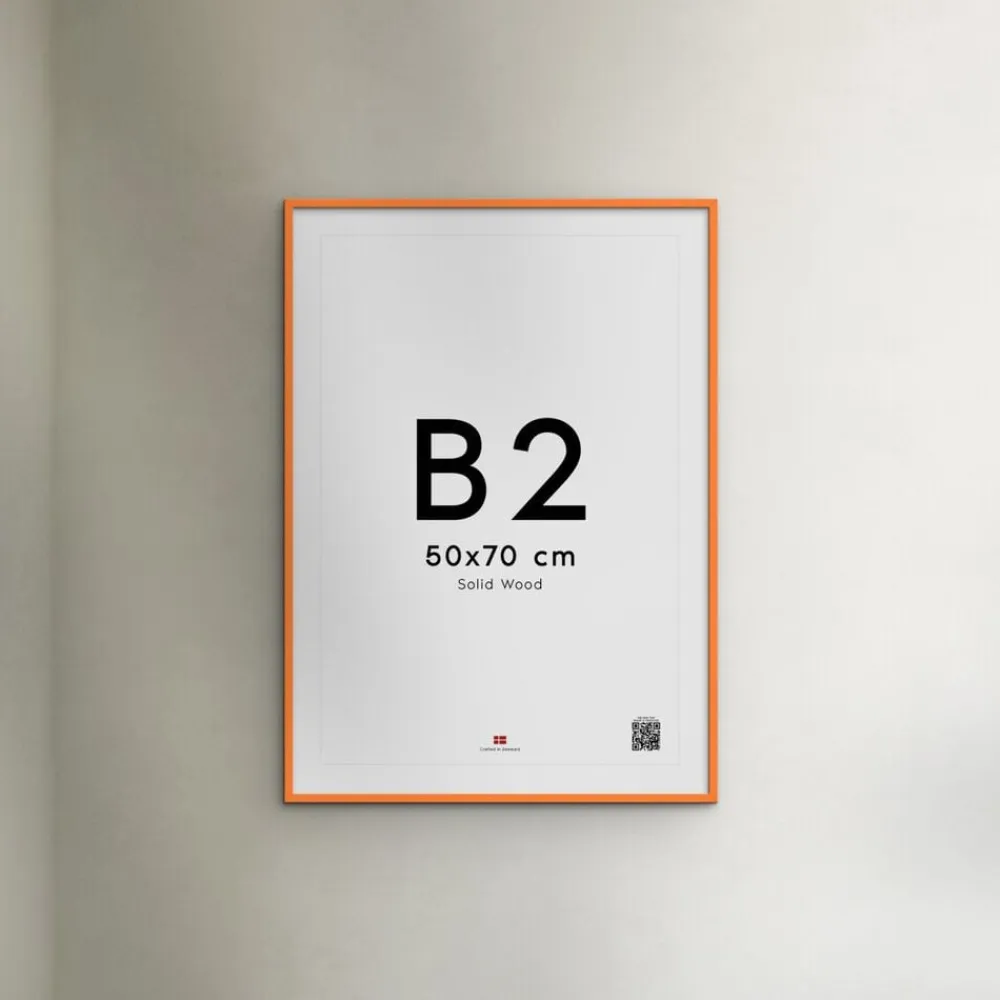 Orange Wood Frame>Poster & Frame Outlet
