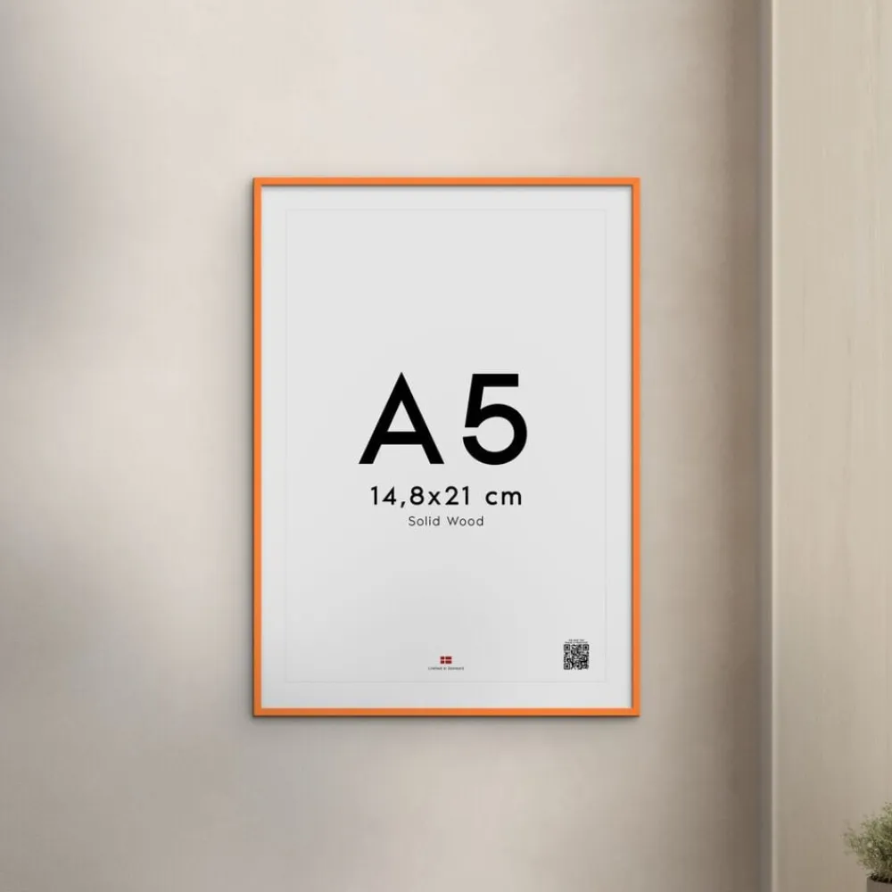 Orange Wood Frame>Poster & Frame Clearance
