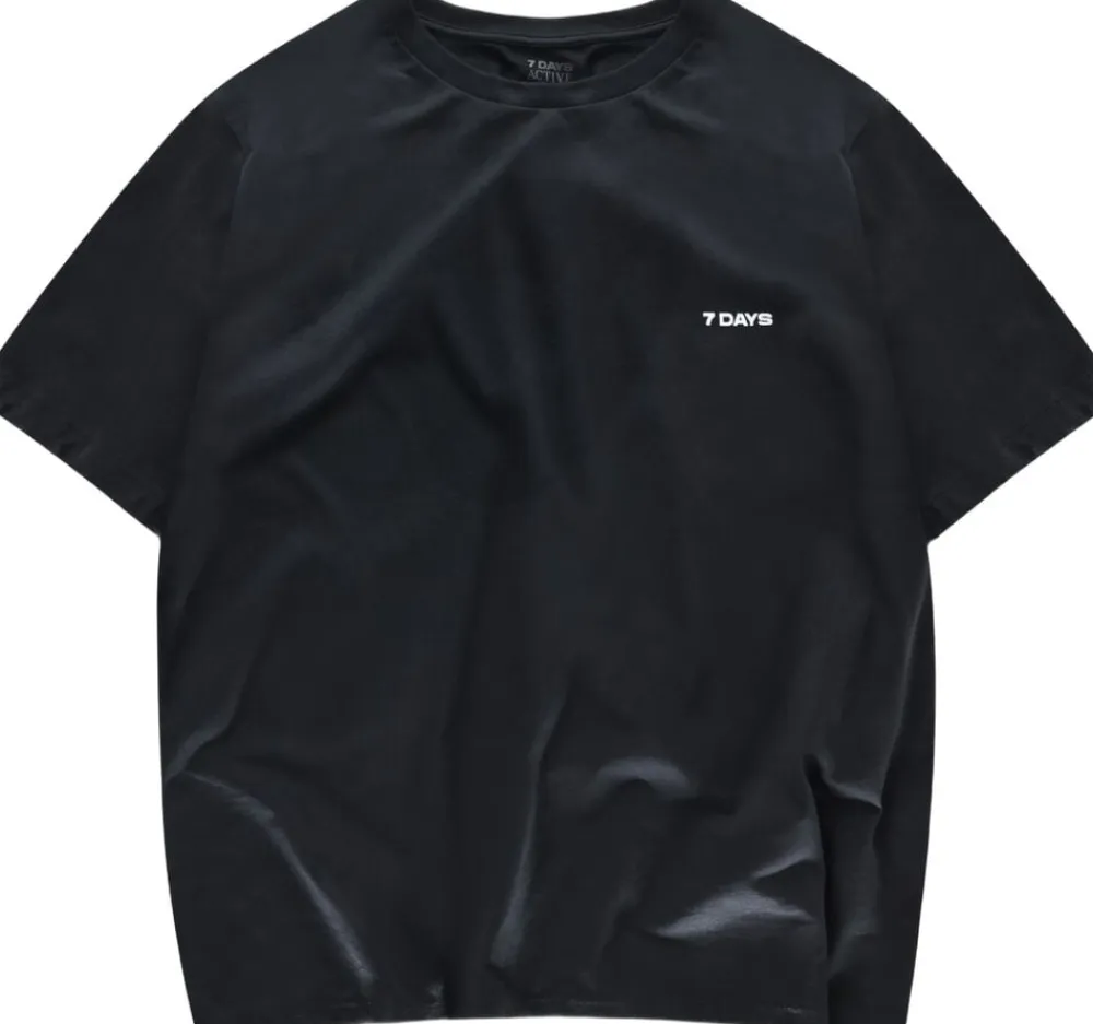 7 Days Active Organic Basic Tee 001 black Discount