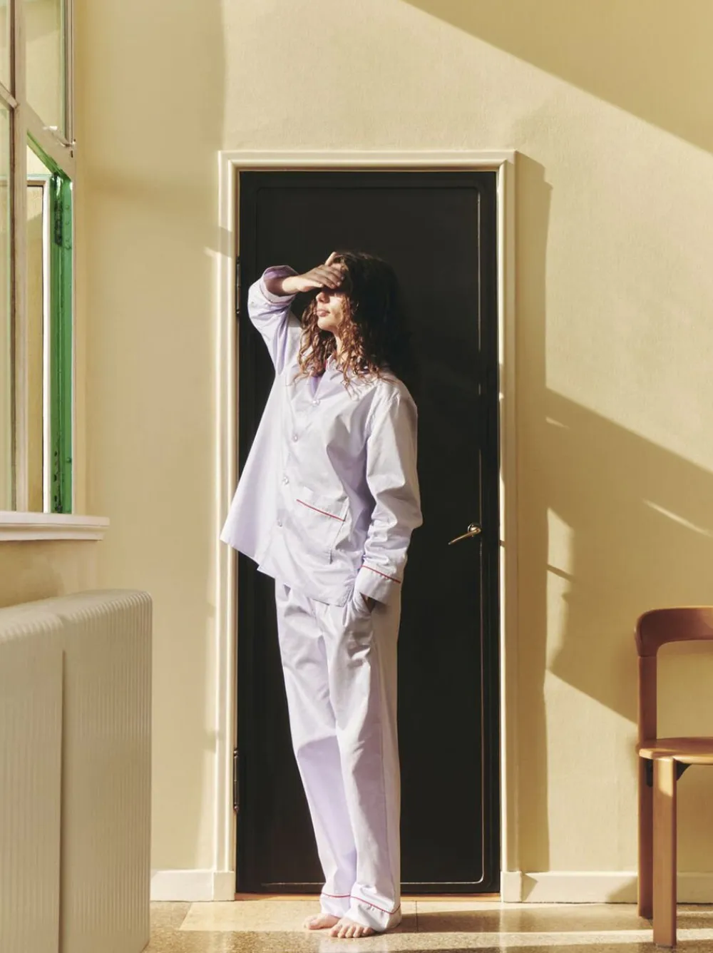 Hay Outline Pyjama L/S Shirt-M/L-Lavend Discount