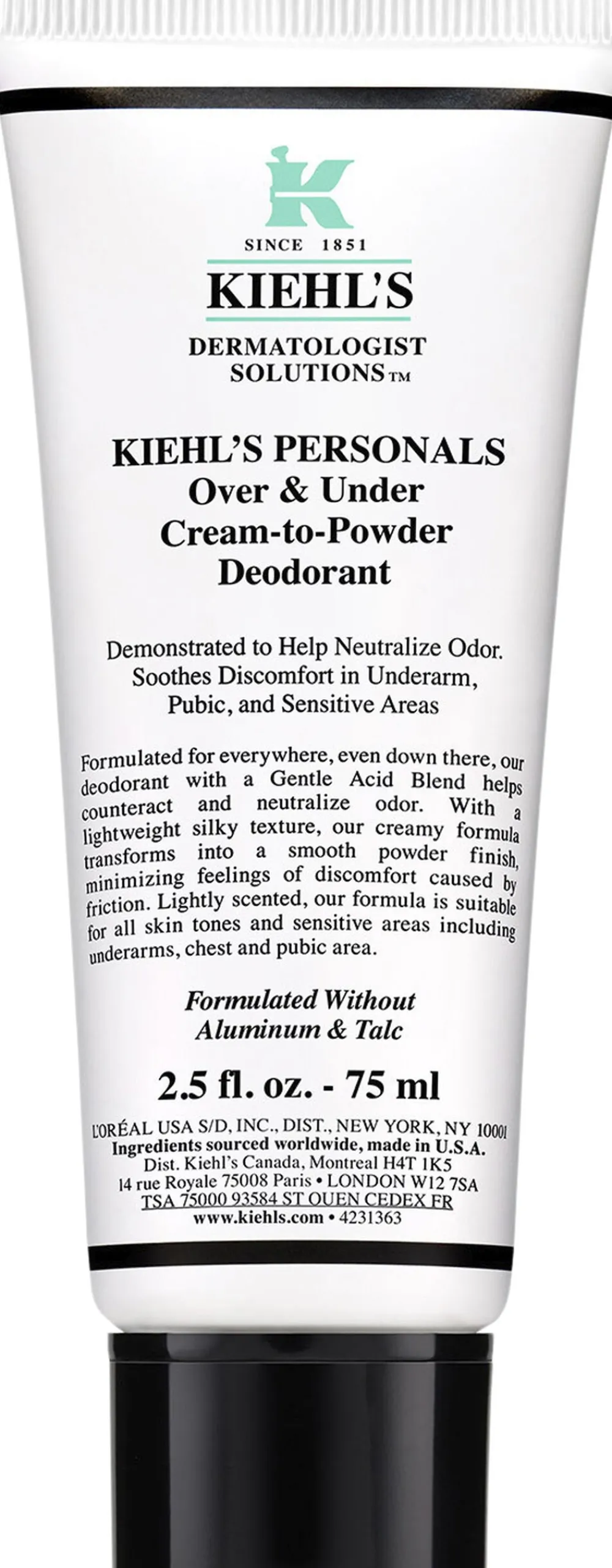 Over & Under Cream-to-Powder Deodorant>Kiehl's New