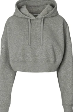 Carite Oversized Crop hættetrøje Grå Sale