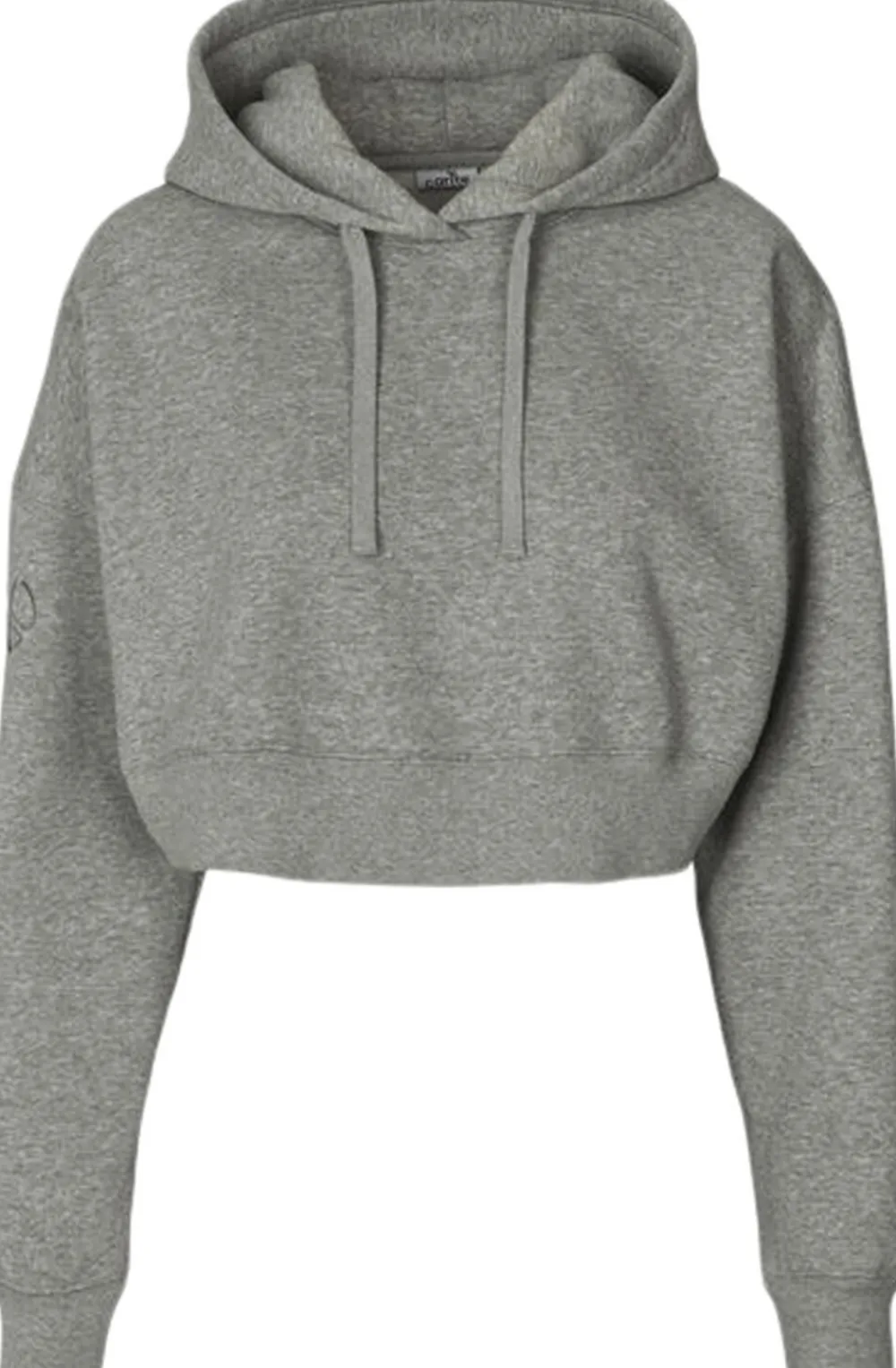 Carite Oversized Crop hættetrøje Grå Sale