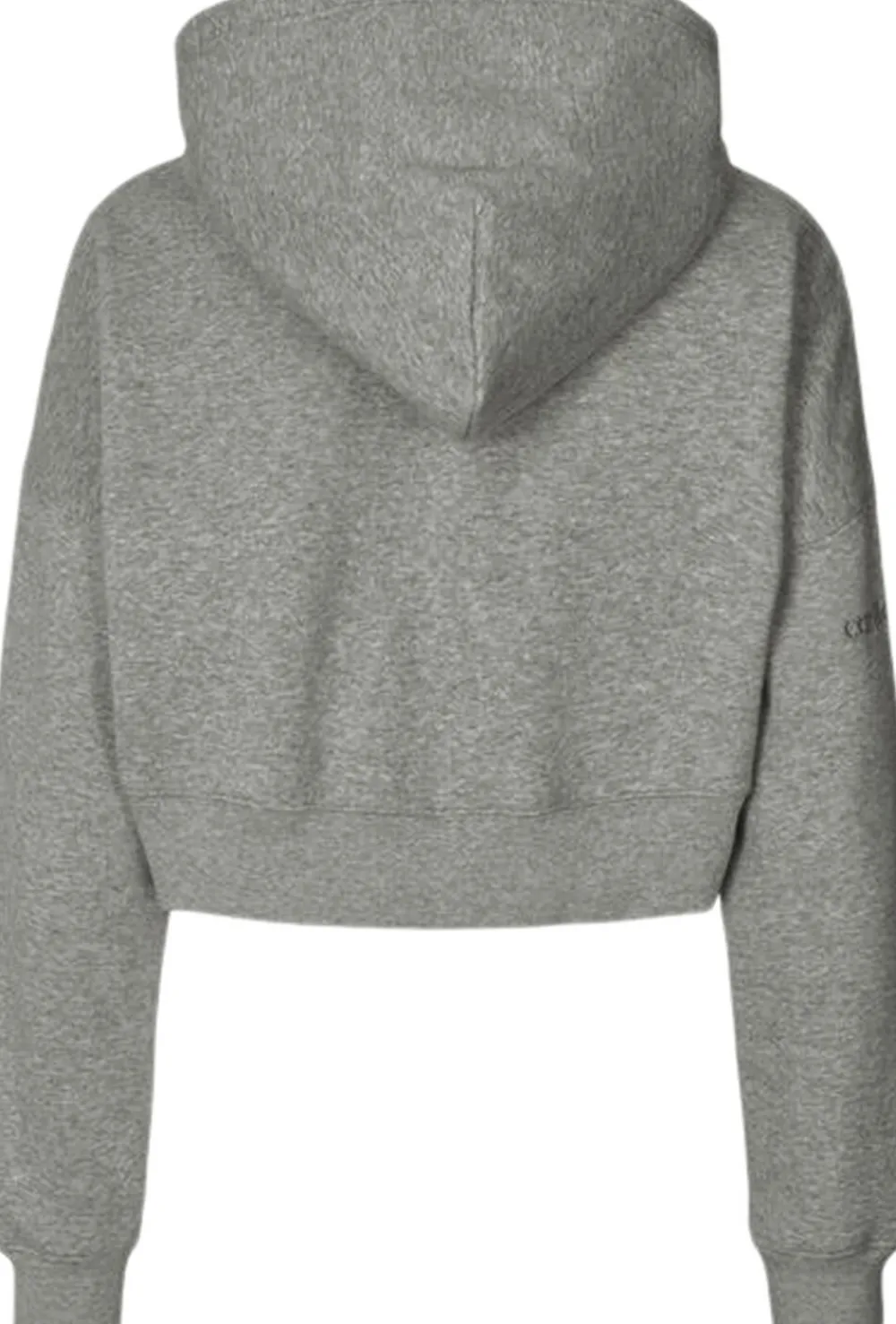 Carite Oversized Crop hættetrøje Grå Sale