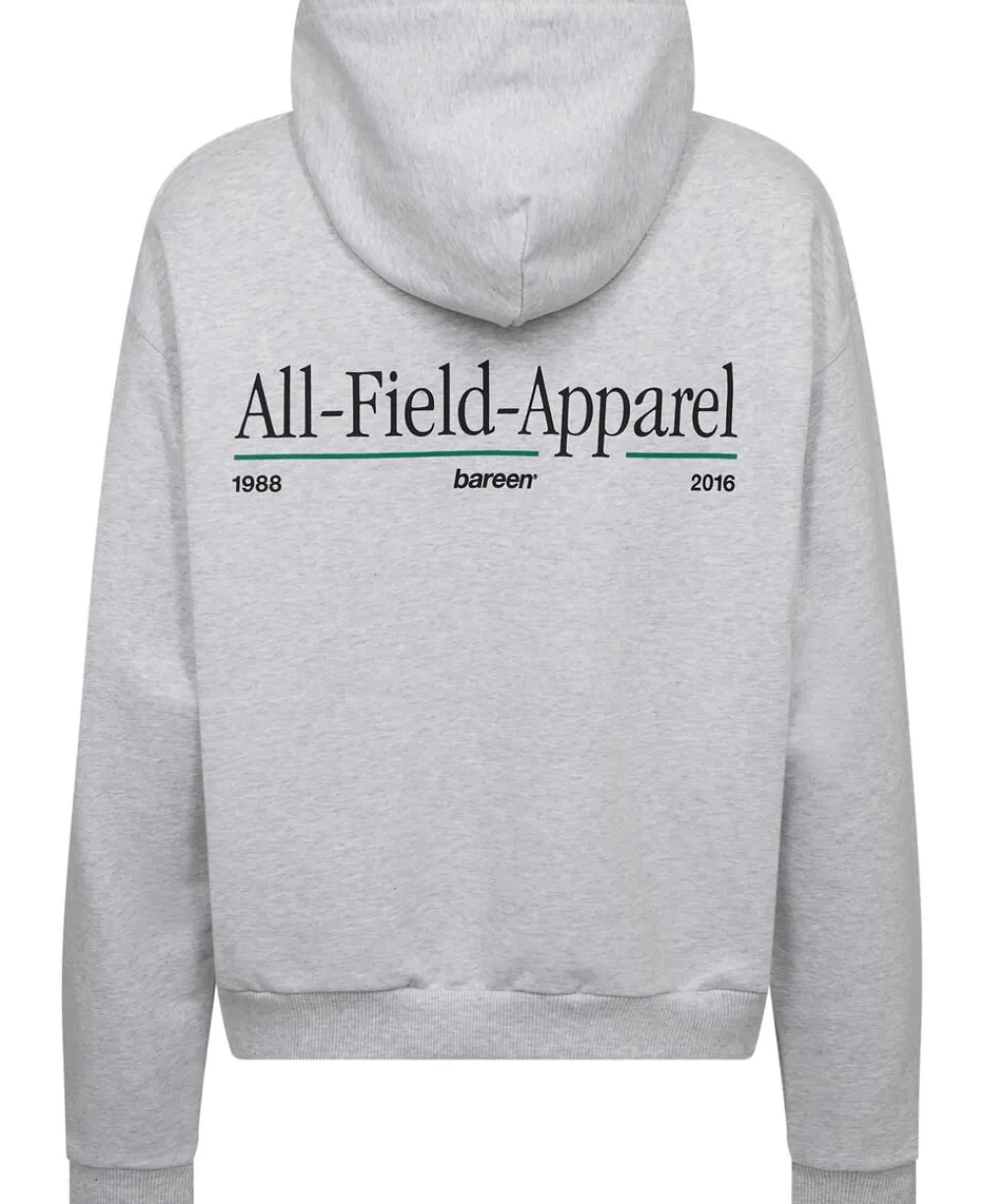 Bareen Oversized Zip Hoodie - All-Field-Apparel Cloudy grey Outlet