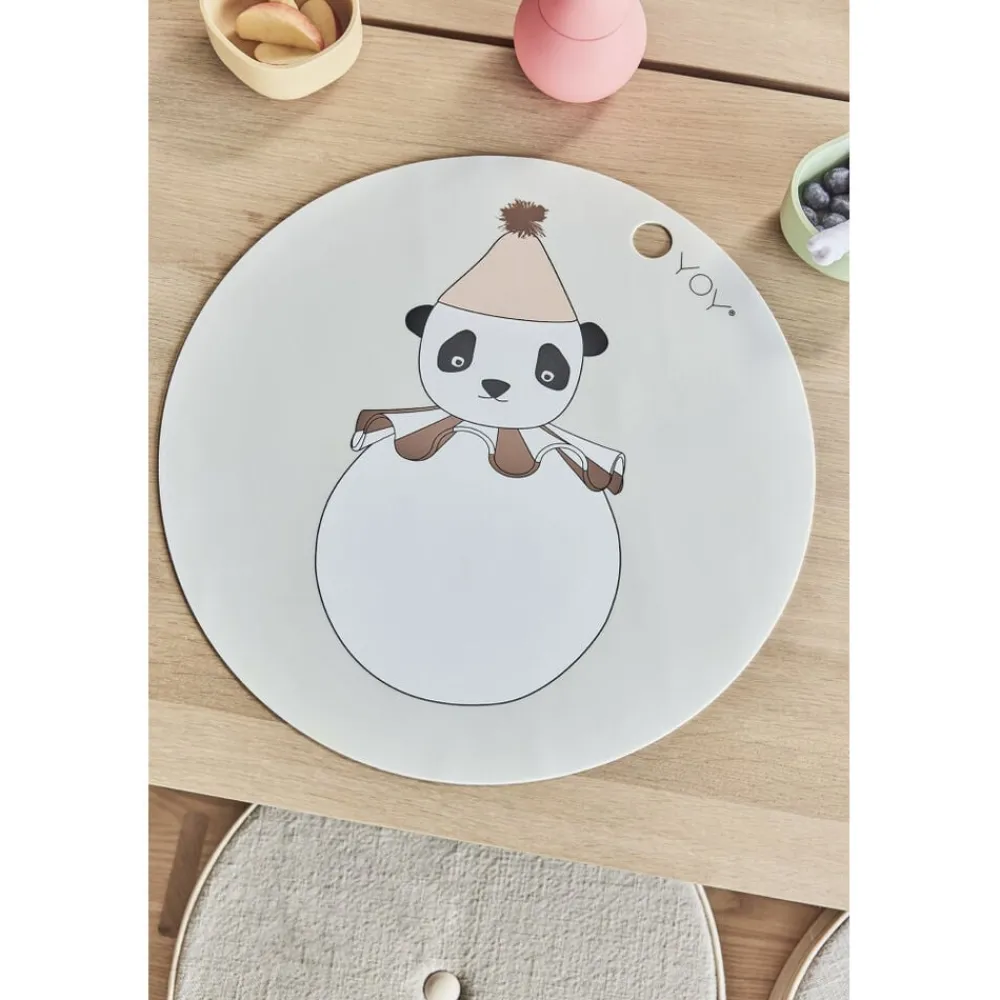 OYOY MINI Panda Pompom Dækkeserviet Clearance