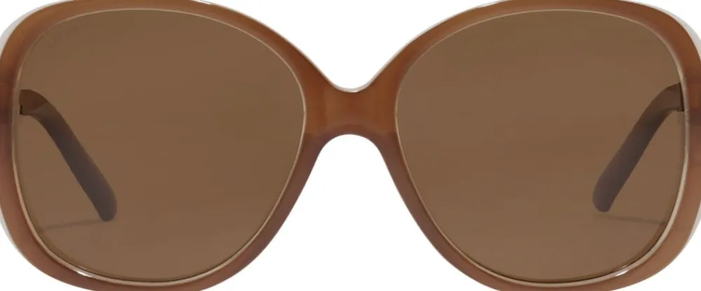 Pilgrim PARKER oversized retro sunglasses light brown Discount