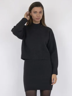 Paulina Knit Blouse>Neo Noir