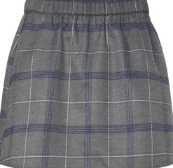 Pieces PCDIANA MW SHORT SKIRT WVN D2D Concrete grey/blue Outlet
