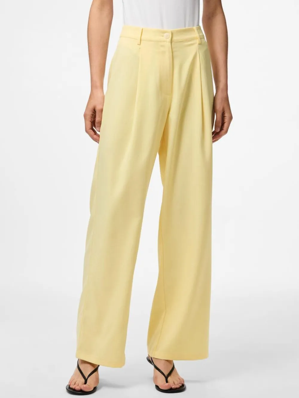 Pieces PCJOLINE HW WIDE PANT WVN D2D French vanilla