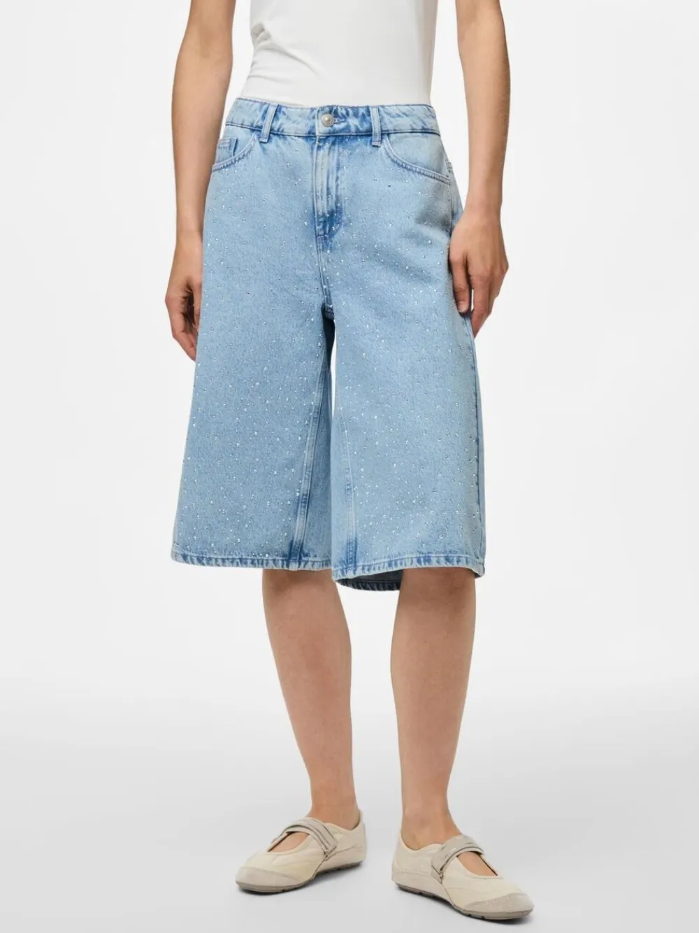 PCNOEL MW DENIM JORTS D2D PP>Pieces Hot