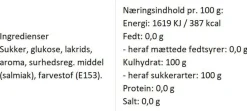 Almuegaarden Pebermuslinger bolcher med smag af peber & salmiak Hot