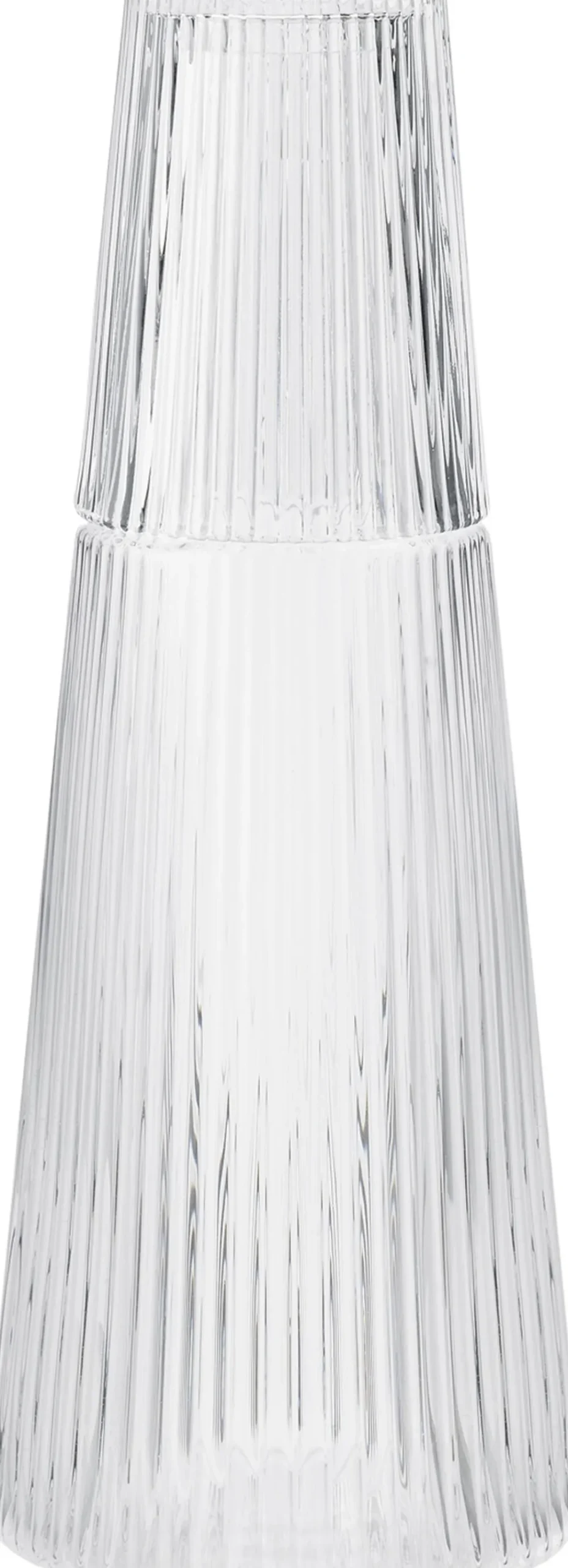 Stelton Pilastro karaffel med glas 1 l, clear Hot