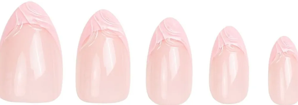 DUFFBEAUTY Pink Wave, Medium Almond Clearance