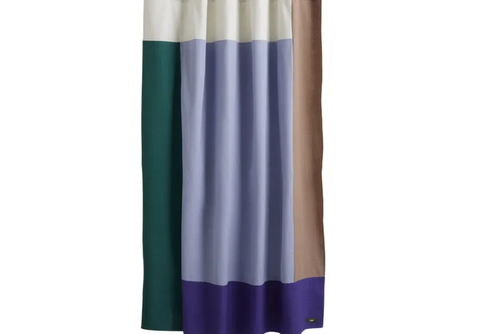 Hay Pivot Shower Curtain-Blue