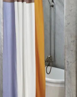 Hay Pivot Shower Curtain-Cream Sale