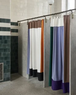 Hay Pivot Shower Curtain-Cream Sale