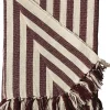 Plaid, Stribet-Maroon/Natur, 130x180 cm>AU Maison Outlet