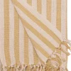 AU Maison Plaid, Stribet-Sennep/Naturlig, 130x180 cm