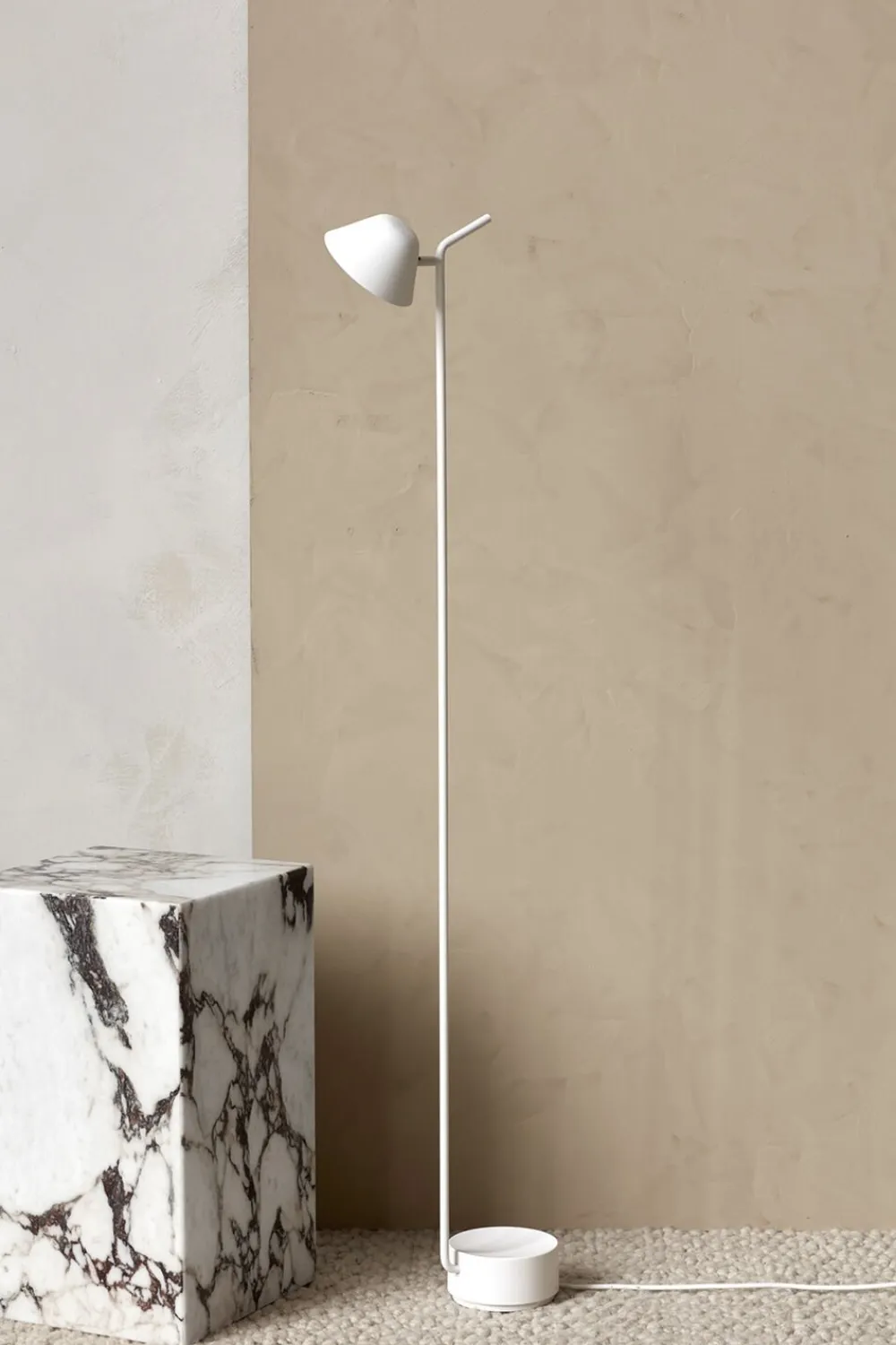 Audo Copenhagen Plinth Tall, Calacatta Viola