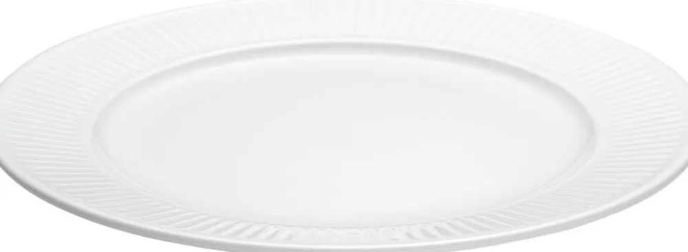 Plissé tallerken flad, hvid Ø22cm>Pillivuyt Clearance