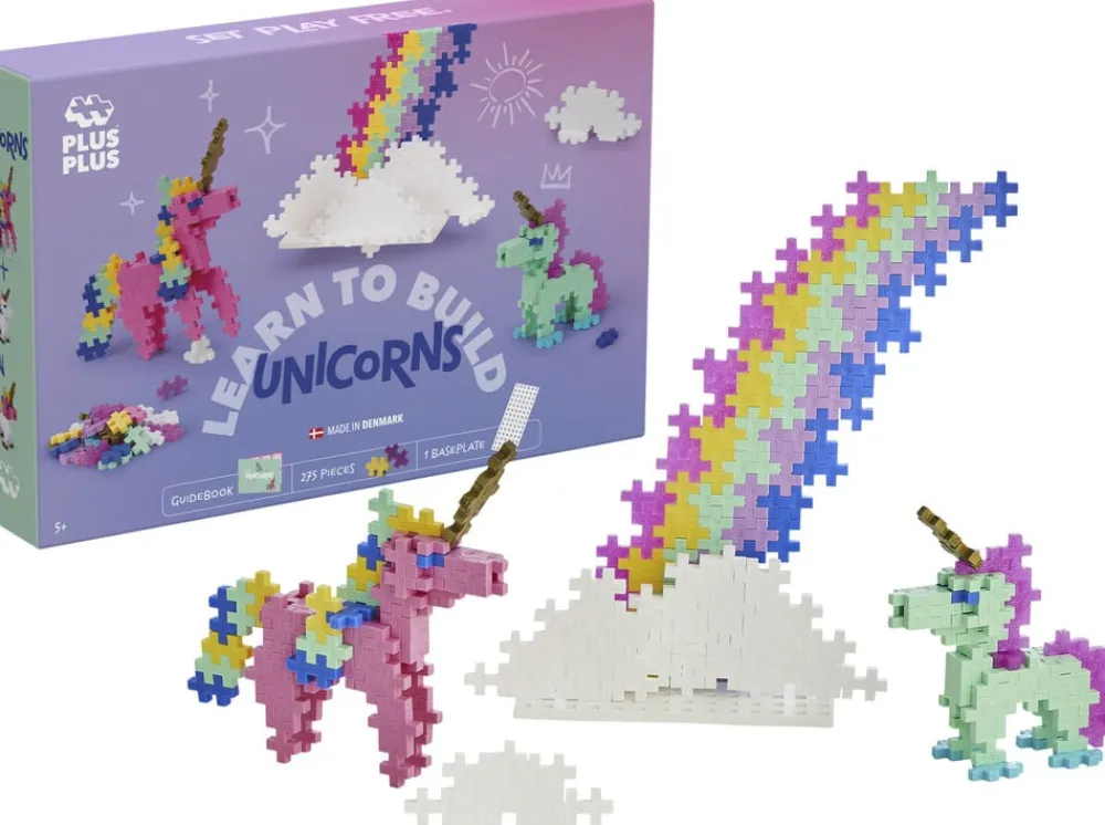Børn PLUS-PLUS Learn to Build Unicorns