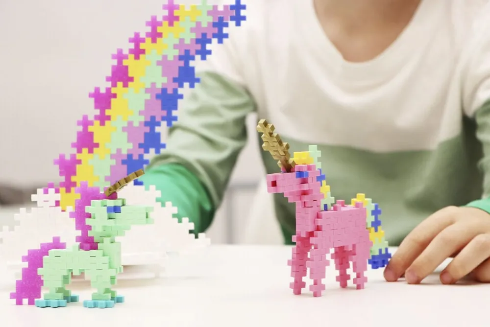 Børn PLUS-PLUS Learn to Build Unicorns