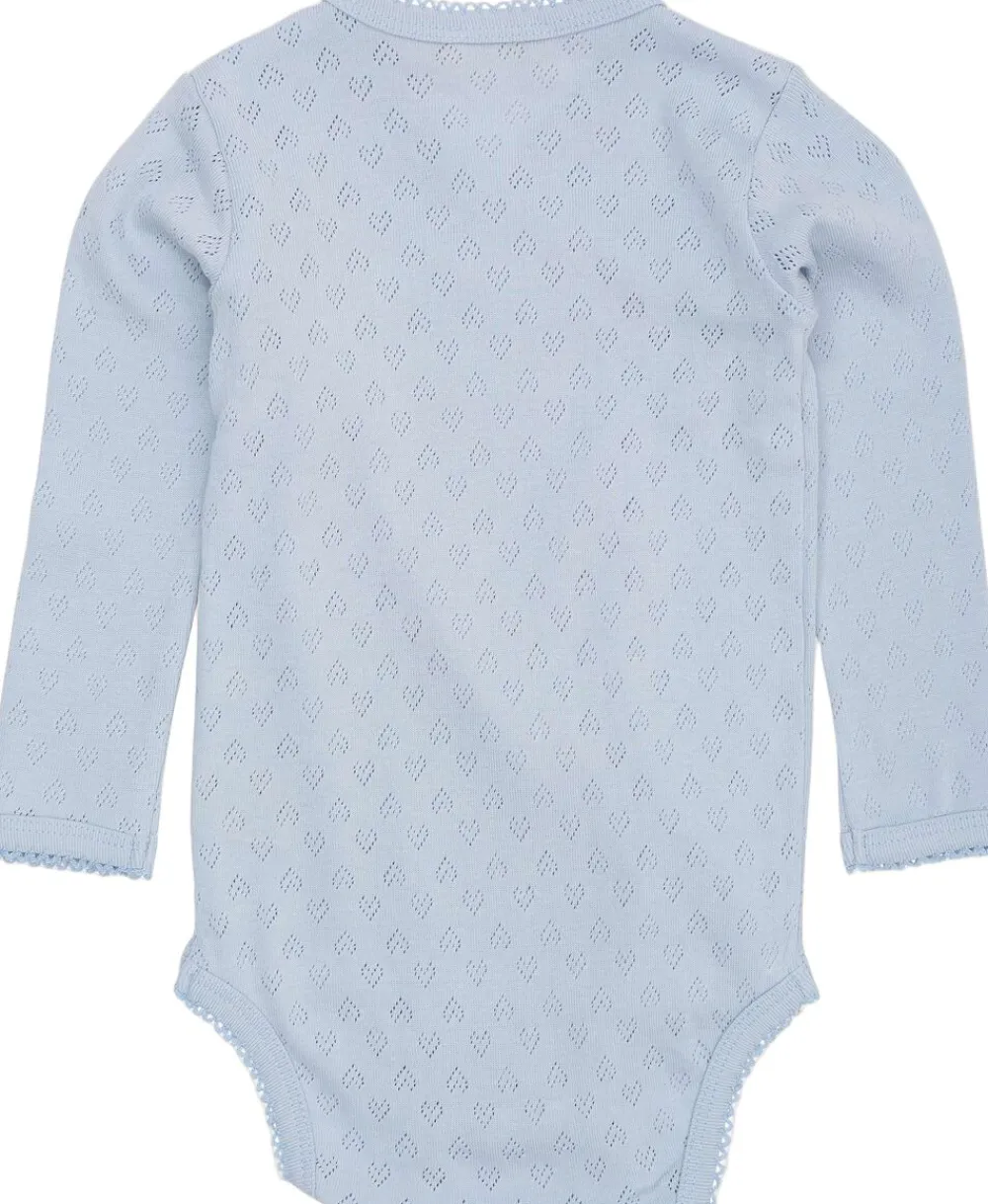 Børn Copenhagen Colors POINTELLE HEART CROSSOVER BODY LS