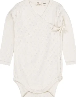 Børn Copenhagen Colors POINTELLE HEART CROSSOVER BODY LS