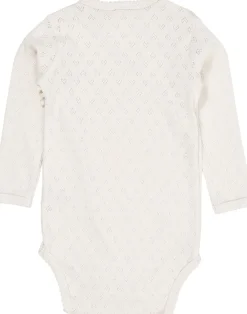 Børn Copenhagen Colors POINTELLE HEART CROSSOVER BODY LS