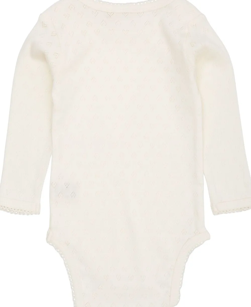 POINTELLE HEART LAPNECK BODY LS>Copenhagen Colors New