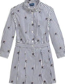 Polo Ralph Lauren Polo Bear Cotton Shirtdress 183 bear-navy-white Clearance