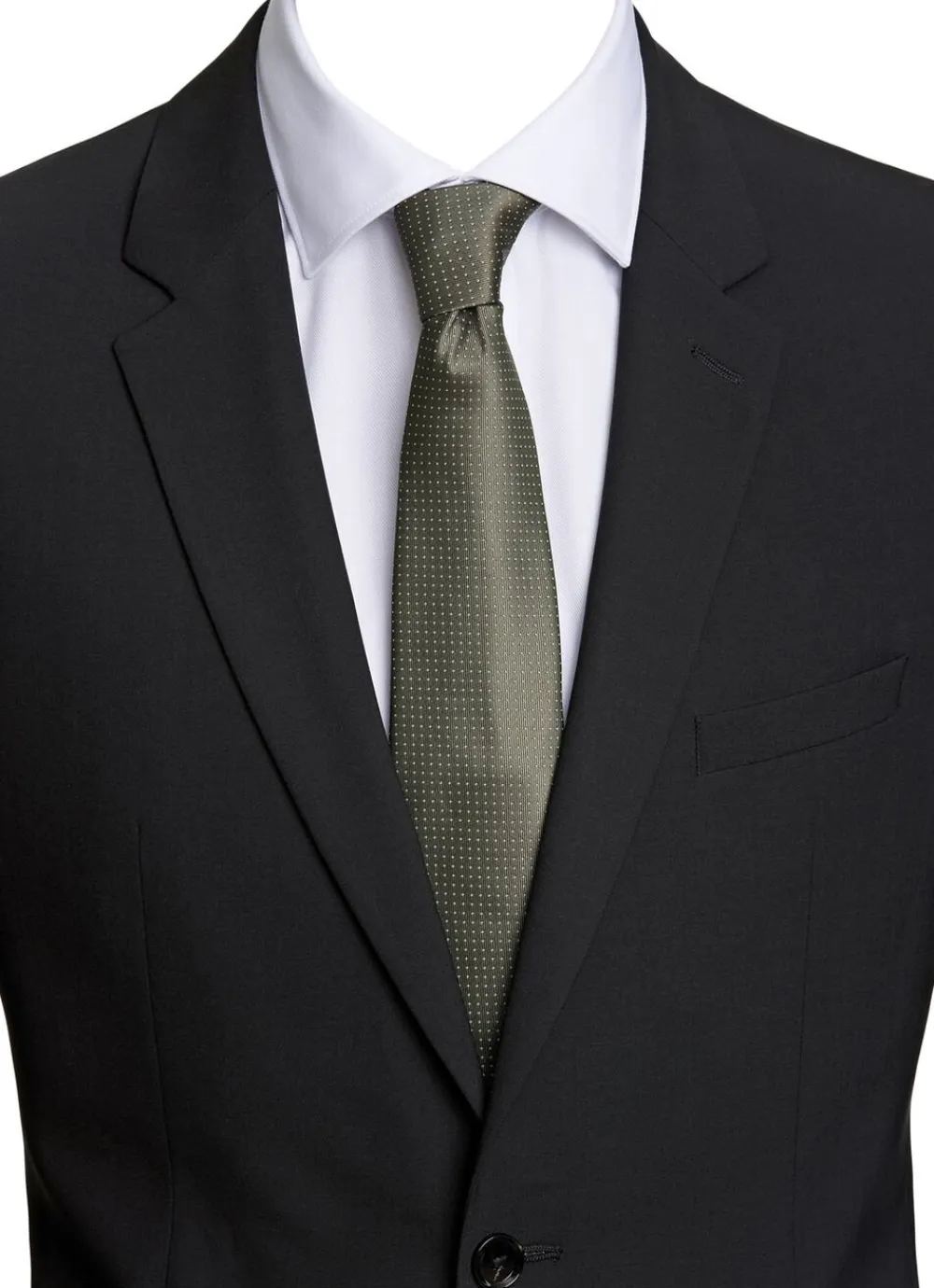 Lindbergh Polyester tie with dots 7 cm