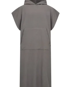 Magasin du Nord Collection Poncho flat one side/terry back grey One Size Best