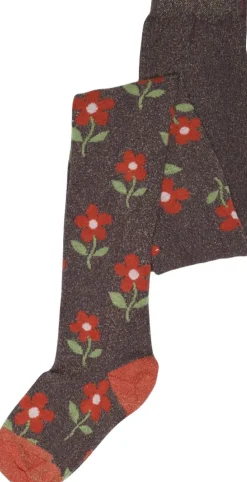 Melton Posies glitter tights Hortensia New
