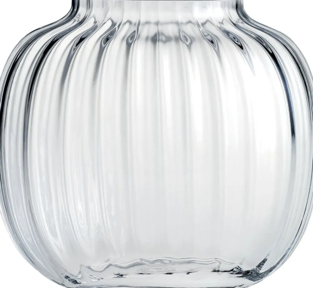 Holmegaard Primula Oval Vase klar H17,5