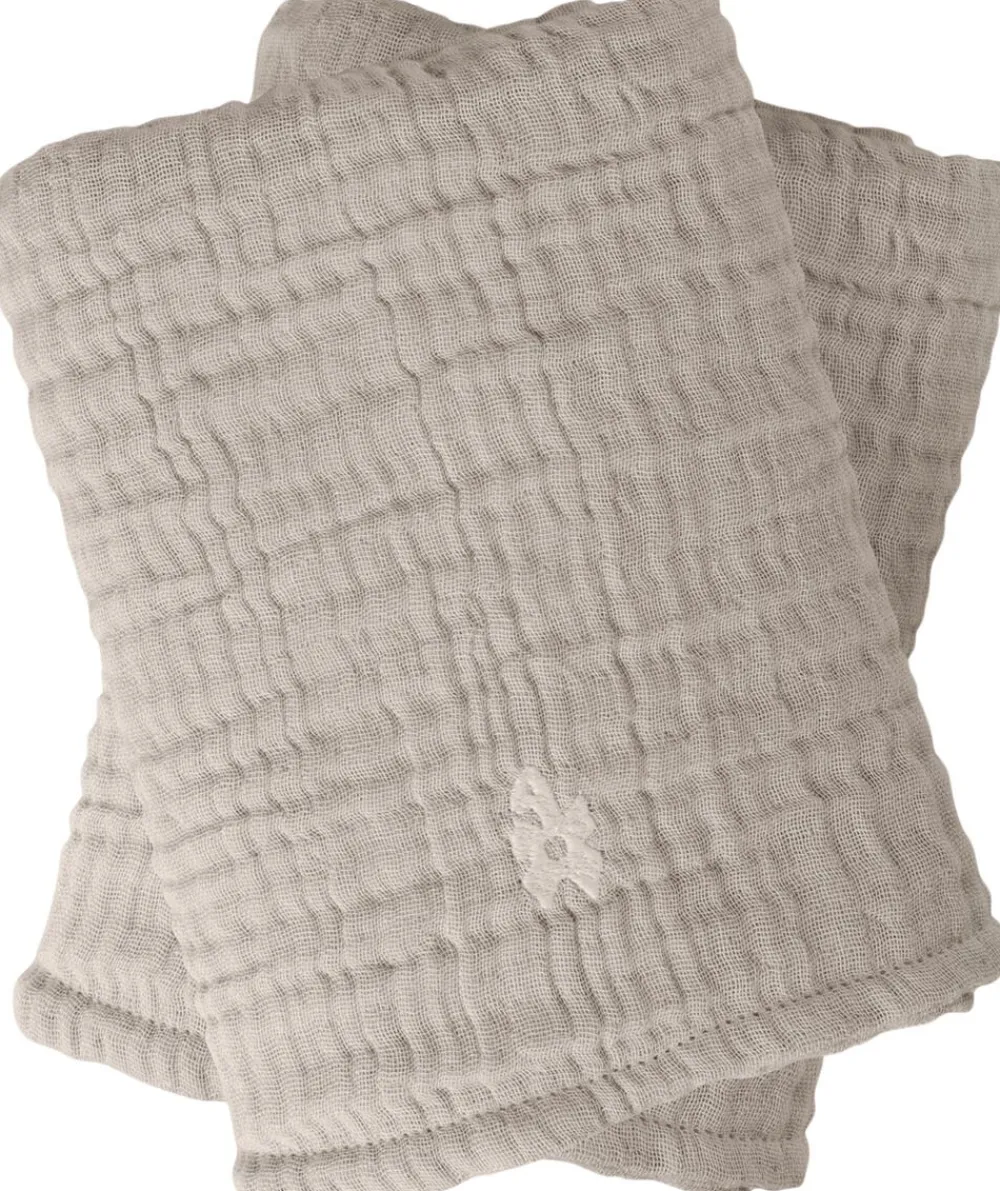Sebra Pusleunderlag 6-lag, 2 stk. , muslin, beige Online