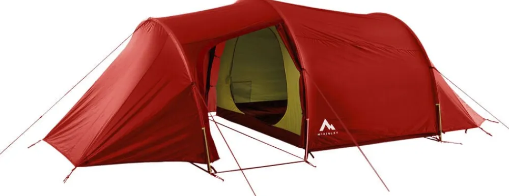 MCKINLEY Quantum 20. 3, kuppeltelt med to rum Rød Outlet
