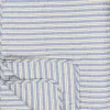 Ib Laursen Quilt blå m/hvide og brune striber