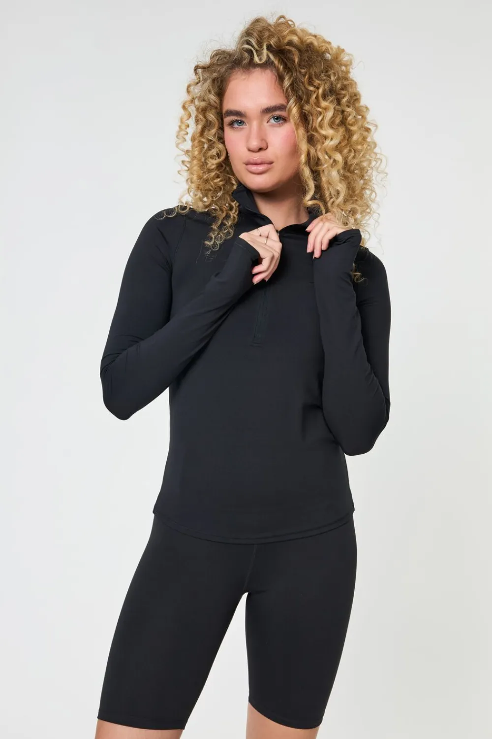 Reset Long Sleeve Mock Neck, Half Zip>Girlfriend Collective New