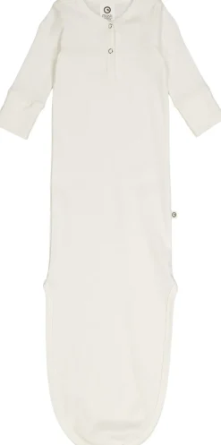 Børn Müsli by Green Cotton Rib l/s knot gown