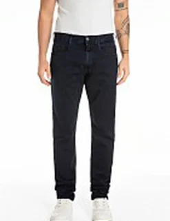 Replay Rocco hyperflex jeans M&oslash;rkeblå Online