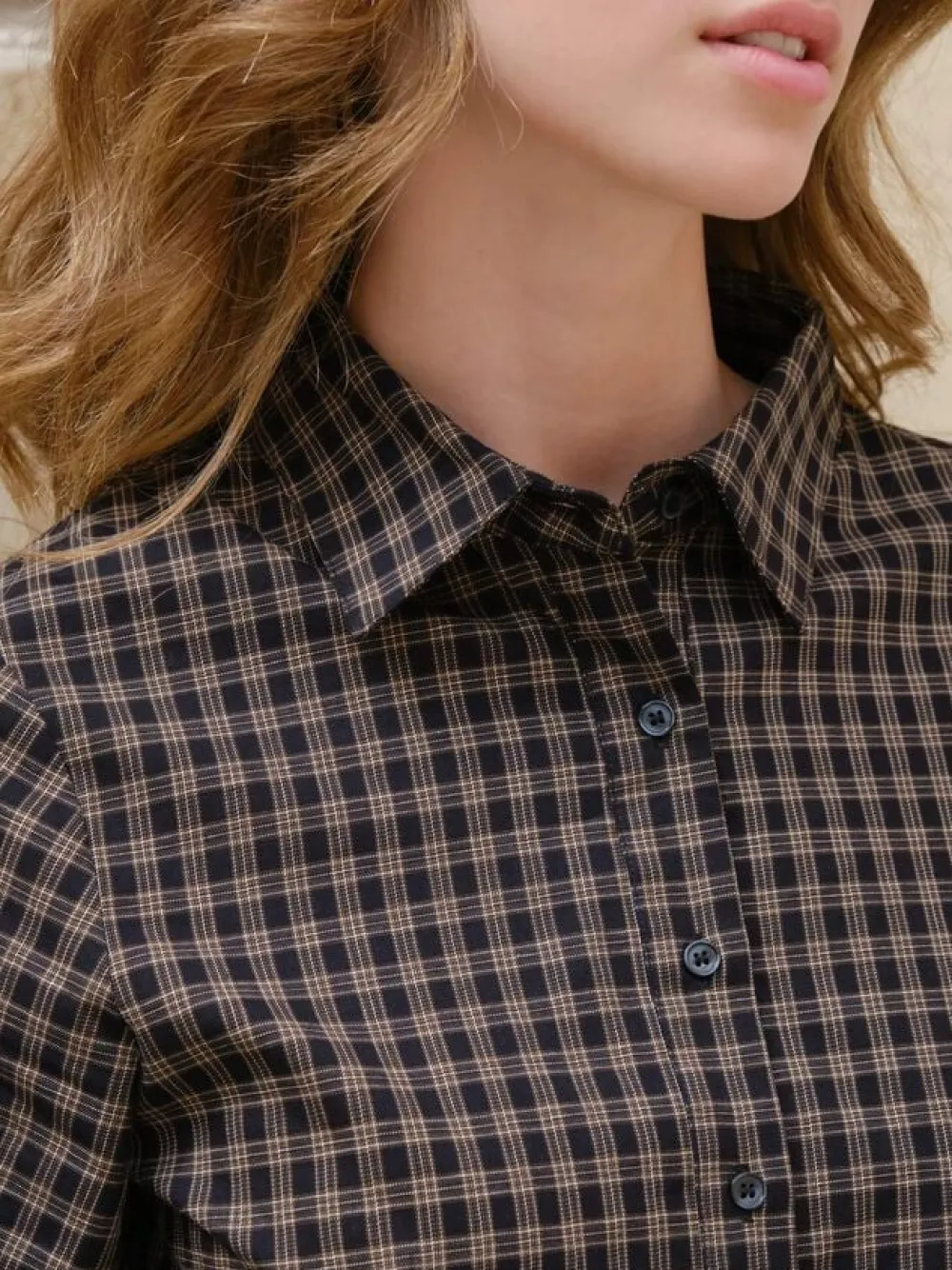 Dame Neo Noir Rosa Mini Check Shirt